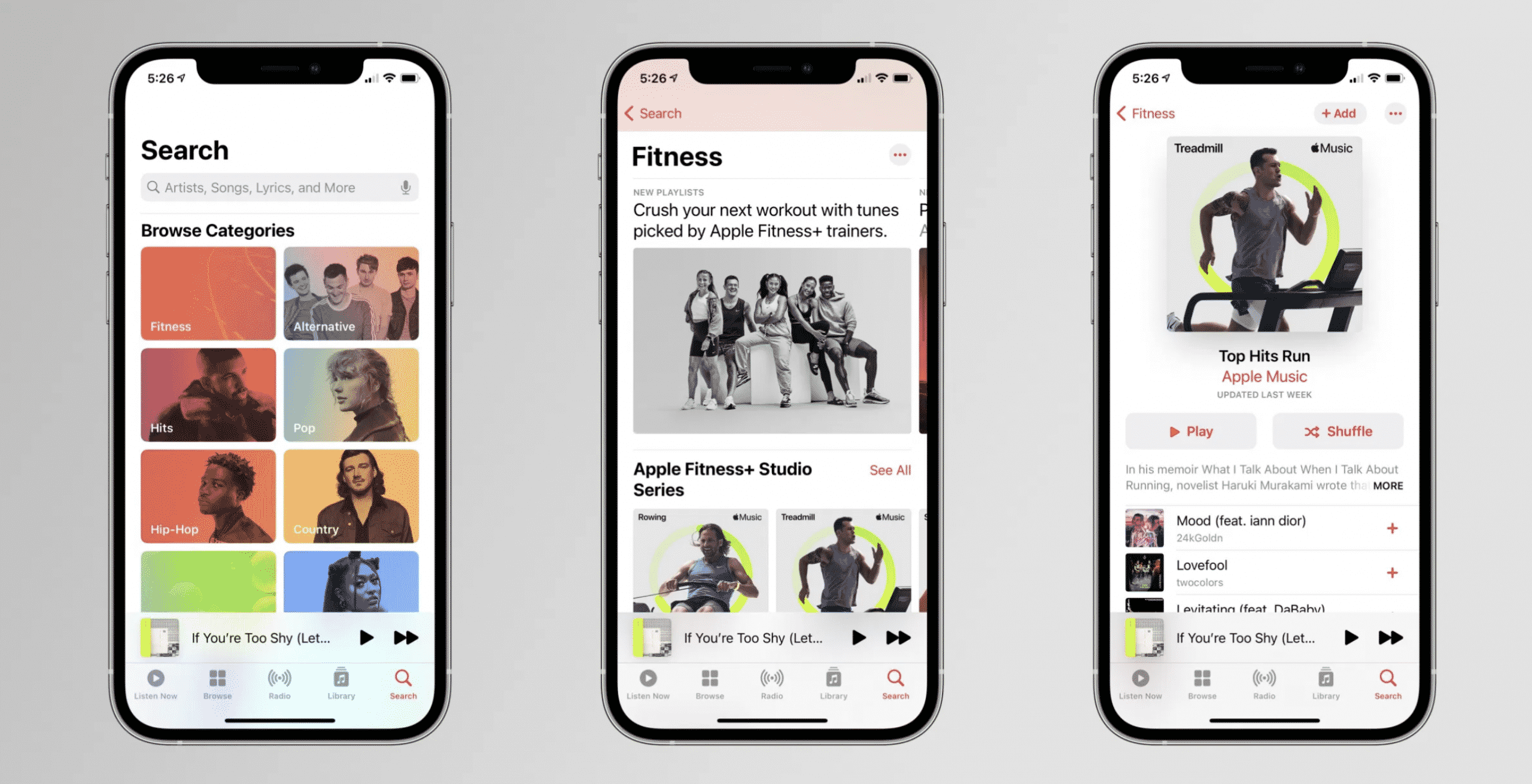 بخش جستجو در Apple Music