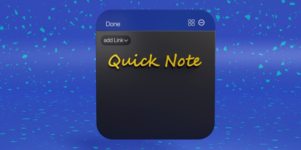 آموزش فعالسازی Quick Note با یکبار کلیک اپل پنسل روی صفحه لاک آیپد