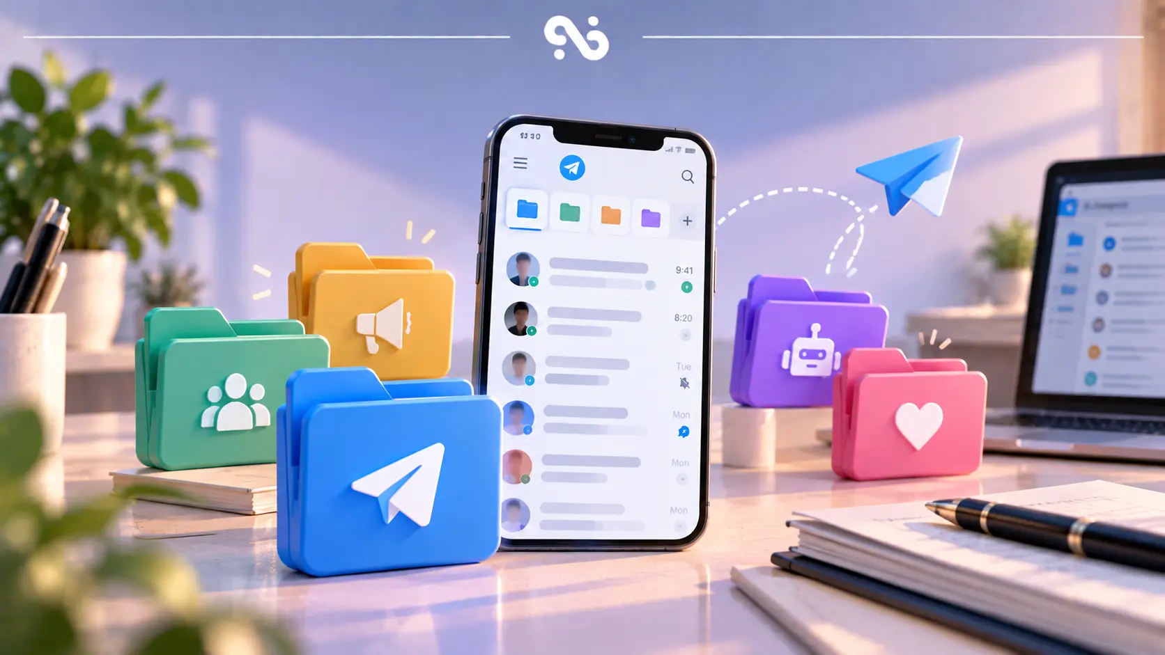 آموزش پوشهبندی چتها در تلگرام پریمیوم؛ از ساخت تا اشتراکگذاری با لینک