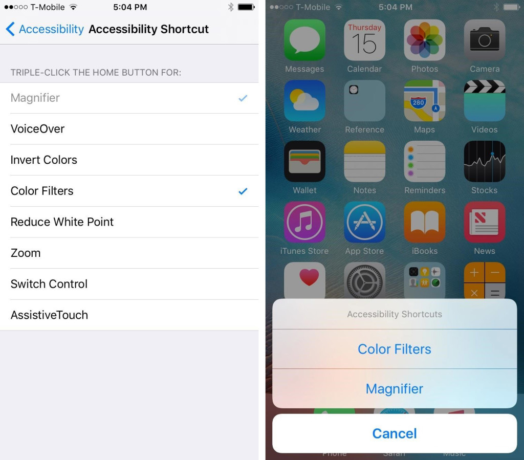 فعالسازی color tint در iOS 10