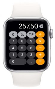 ماشین حساب اپل واچ در WatchOS 6