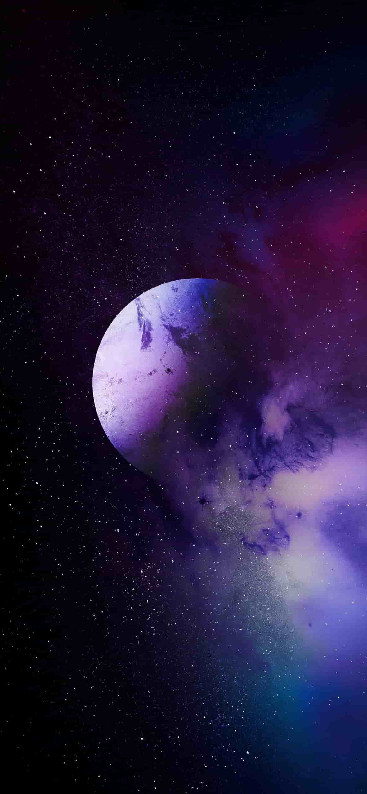 والپیپر کهکشان آیفون ۱۱