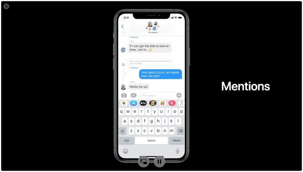 قابلیت و ویژگی های Messages در iOS 14