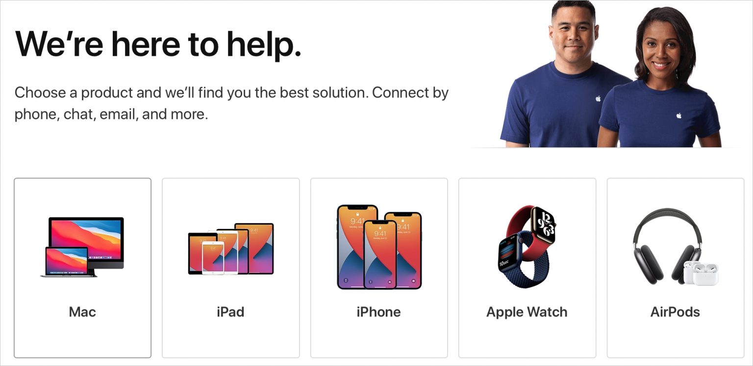پشتیبانی سایت اپل