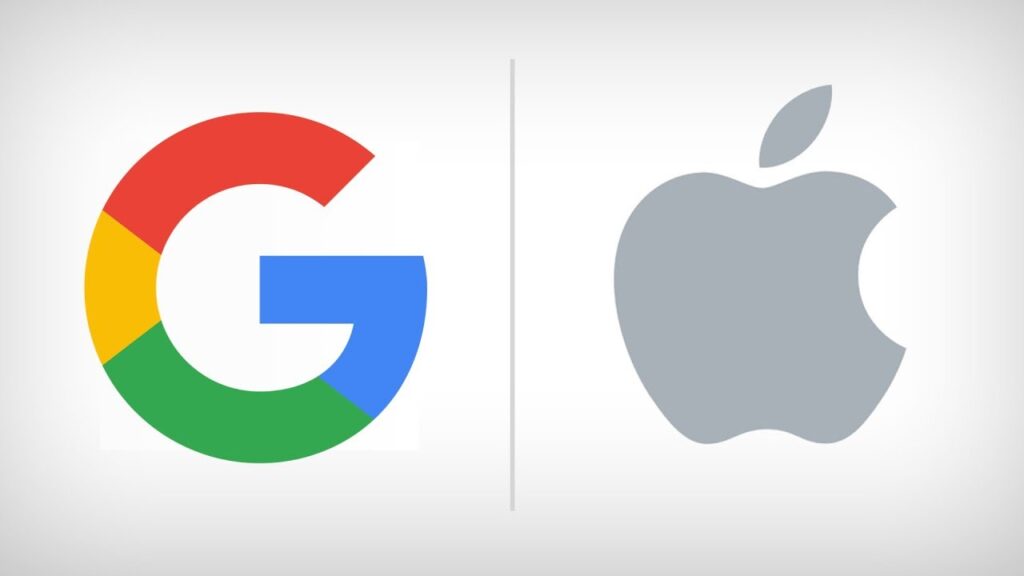 لوگو اپل و گوگل