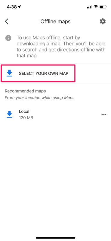 دانلود نقشه گوگل مپ آفلاین در آیفون