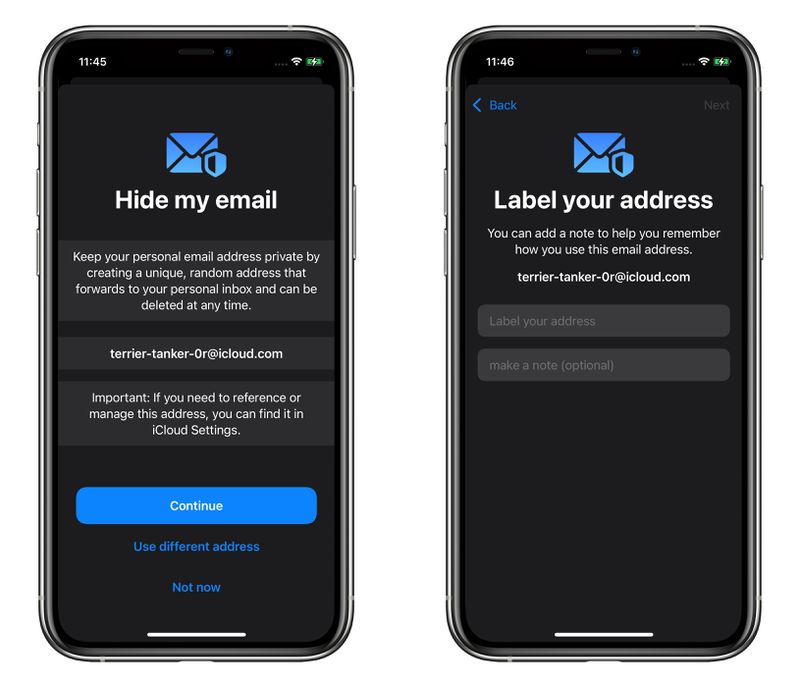 ایجاد ایمیل‌های یک بار مصرف در آپدیت iOS 15