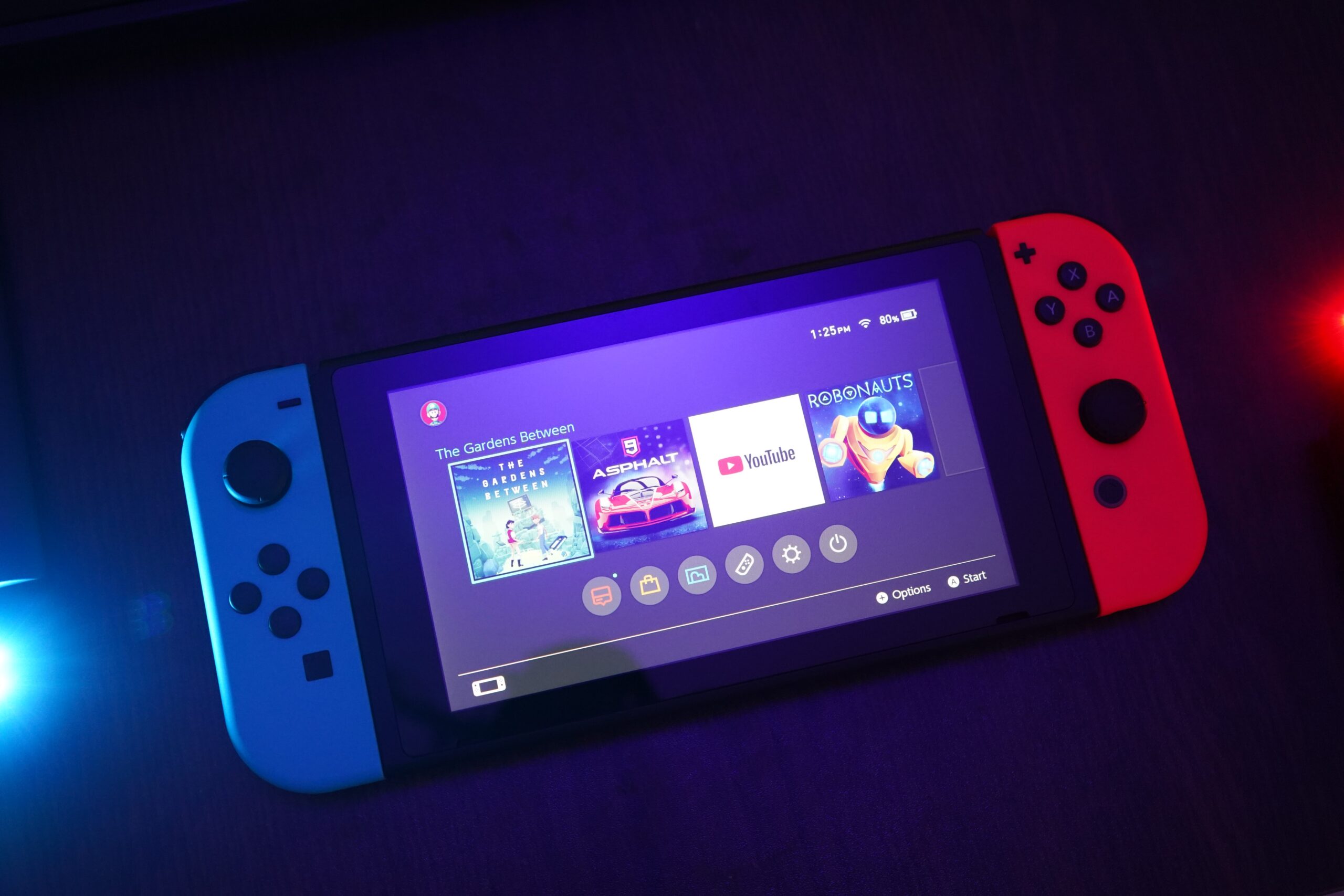 تصویری از دستگاه Nintendo Switch