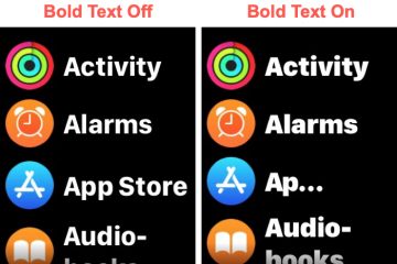 فعال یا غیر فعال بودن حالت Bold در Apple Watch