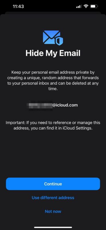 نحوه استفاده از Hide My Email اپل در آیفون یا آیپد