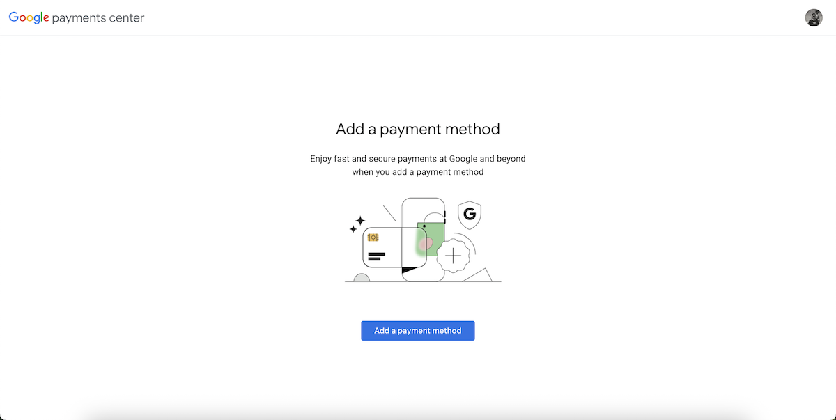 اضافه کردن روش پرداخت یا همان Payment Method به اکانت گوگل