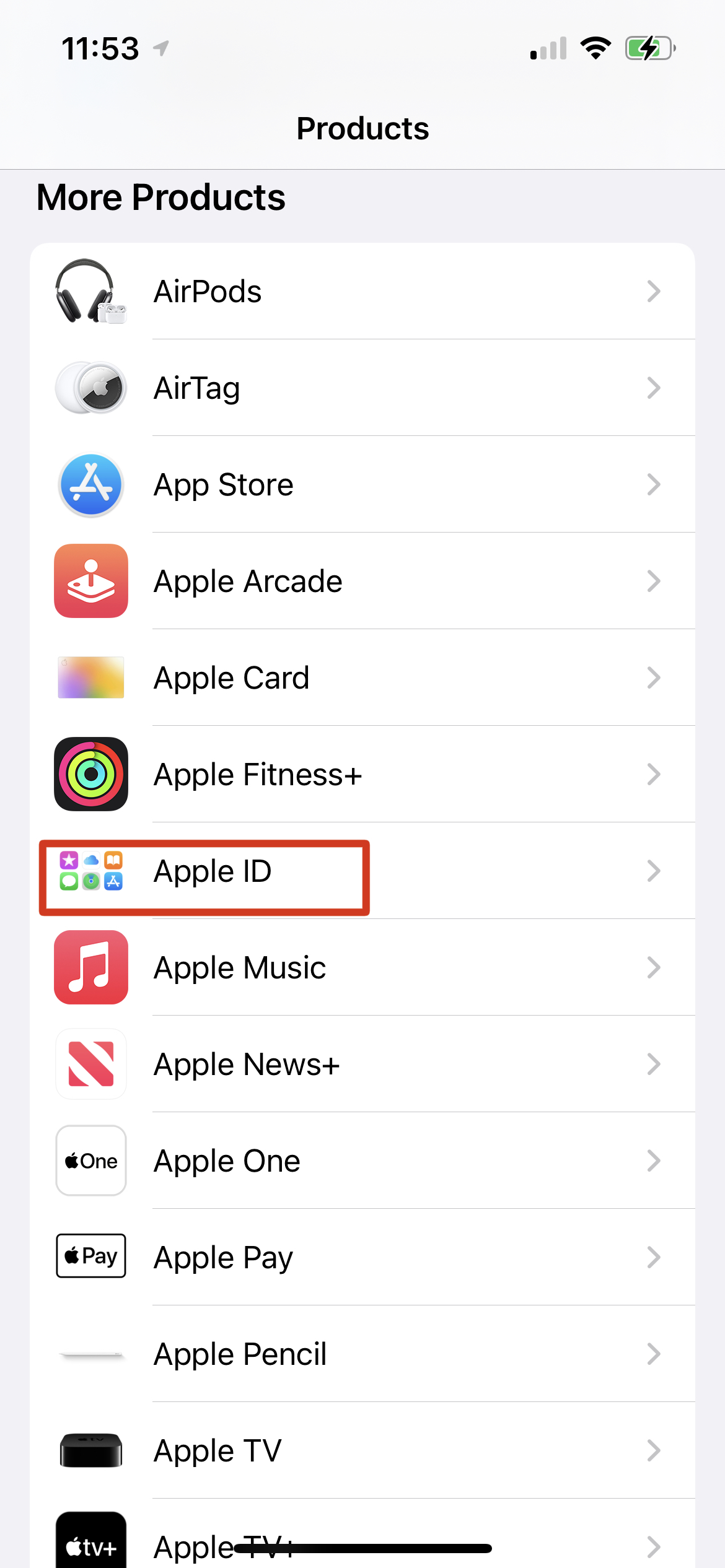 ریست رمز Apple ID