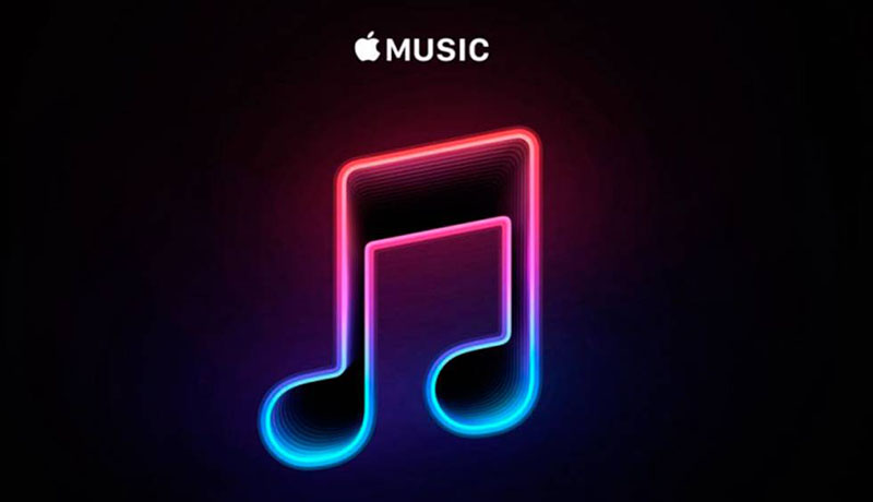 نمایی از لوگوی Apple Music