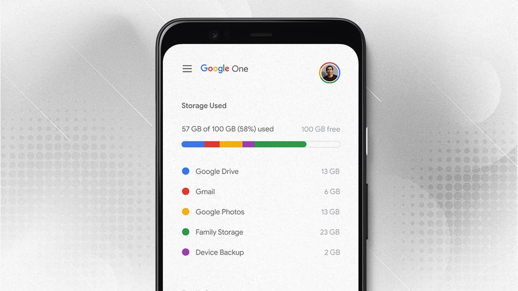 اشتراک Google One روی اکانت و جیمیل شخصی