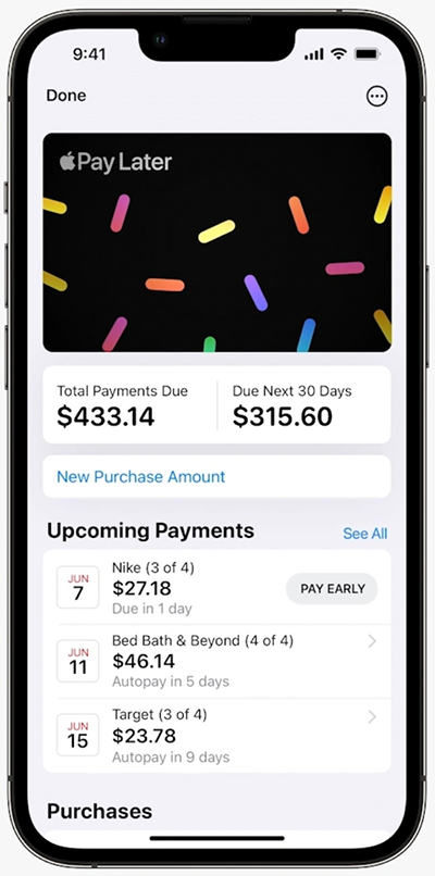 نمایی از اپلیکیشن Wallet در iOS 16