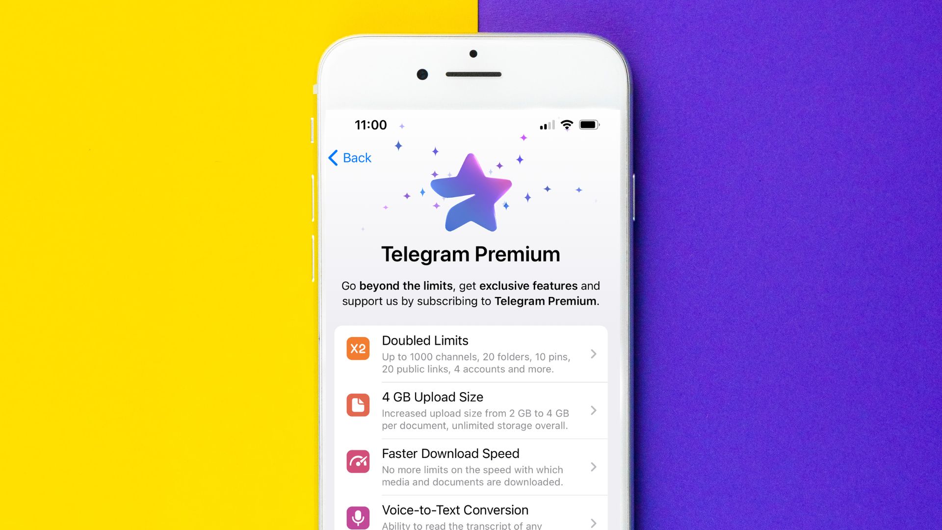 اشتراک قانونی Telegram Premium