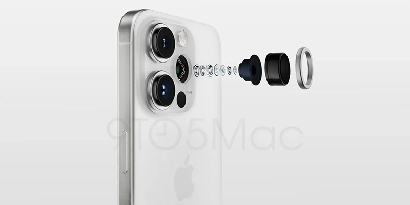 کالبدشکافی دوربین iPhone 15 Pro