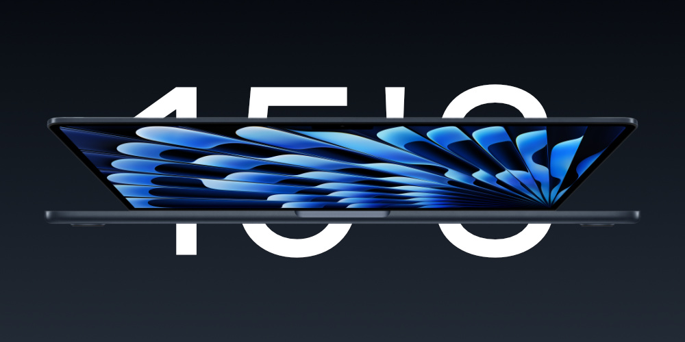 مک بوک ایر ۱۵.۳ اینچی جدید با تراشه M2 معرفی شد