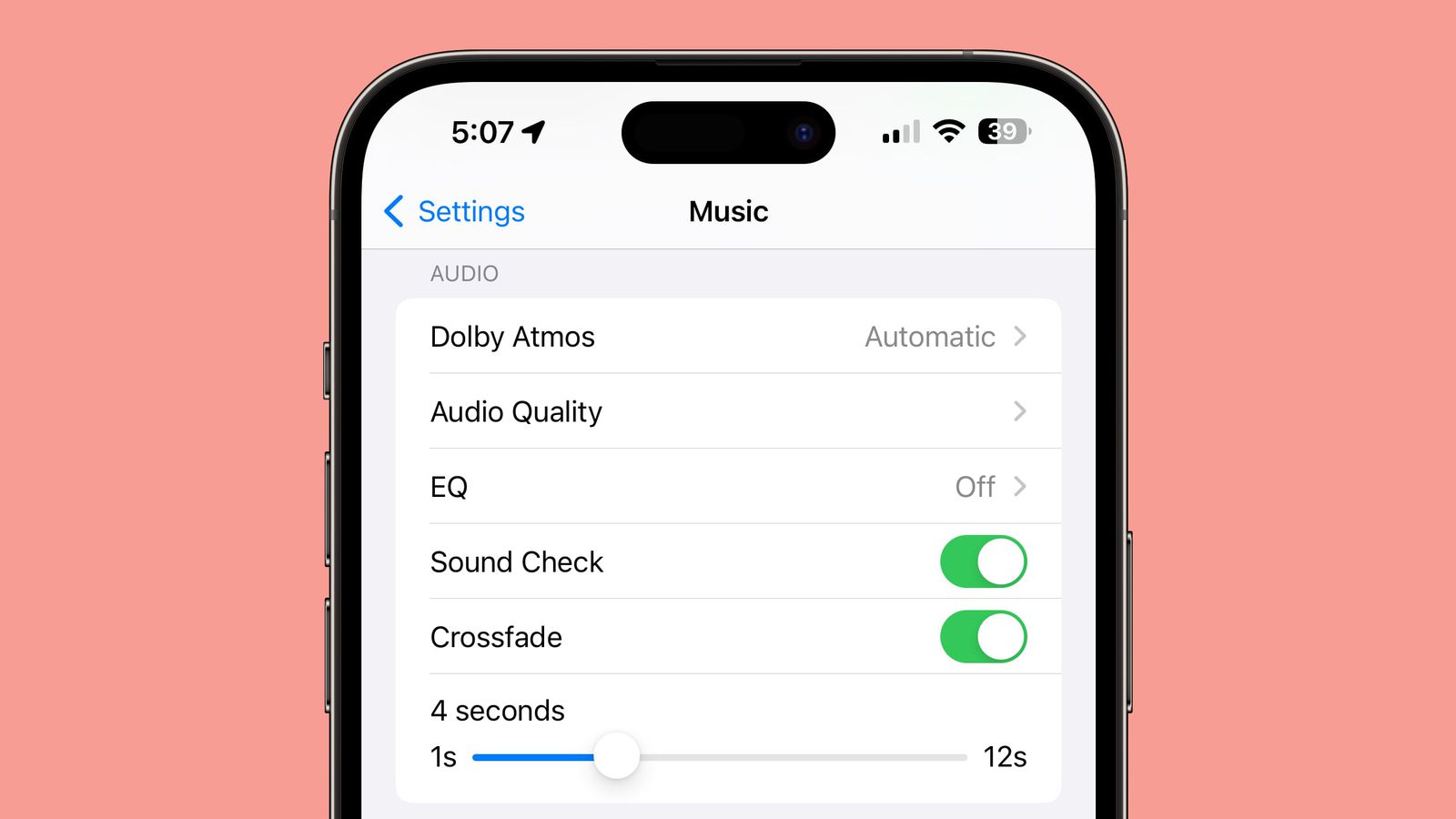 ویژگی Crossfade در اپل موزیک
