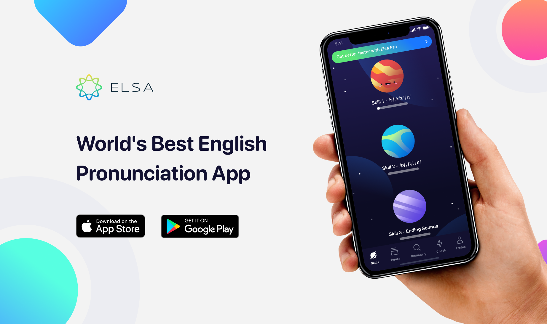 اپلیکیشن موبایل Elsa Speak