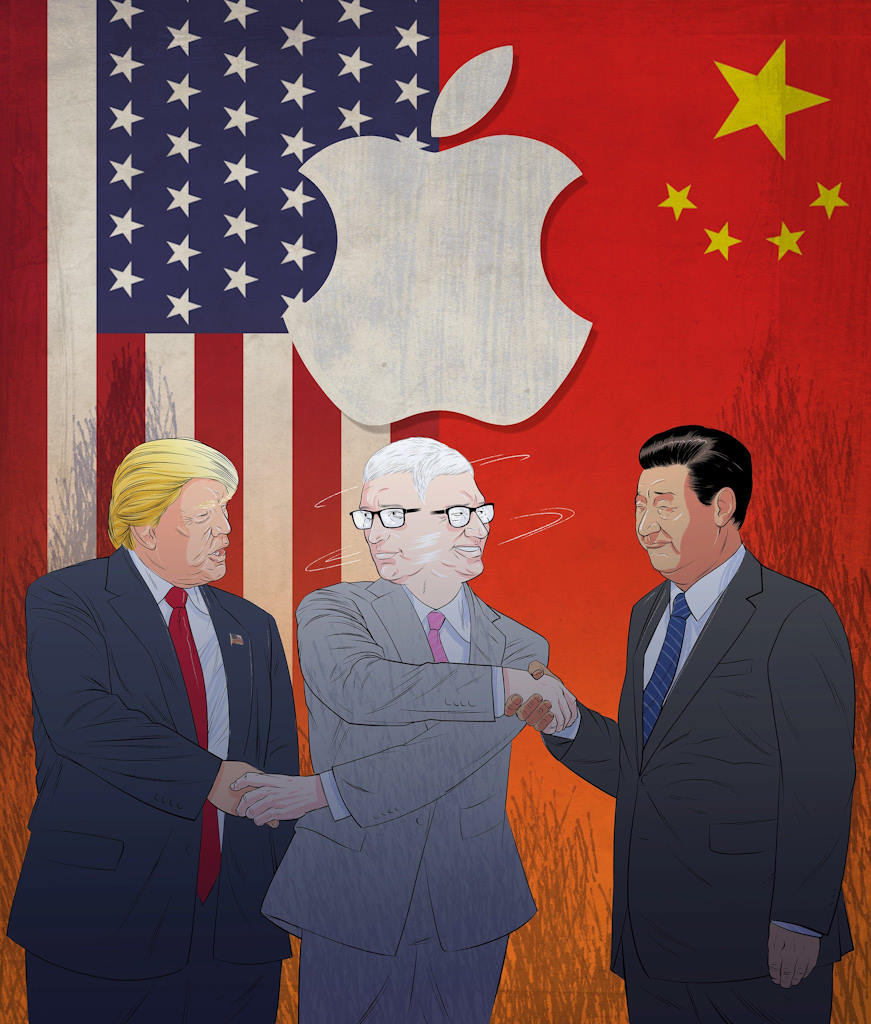 اپل، قربانی جنگ آمریکا و چین