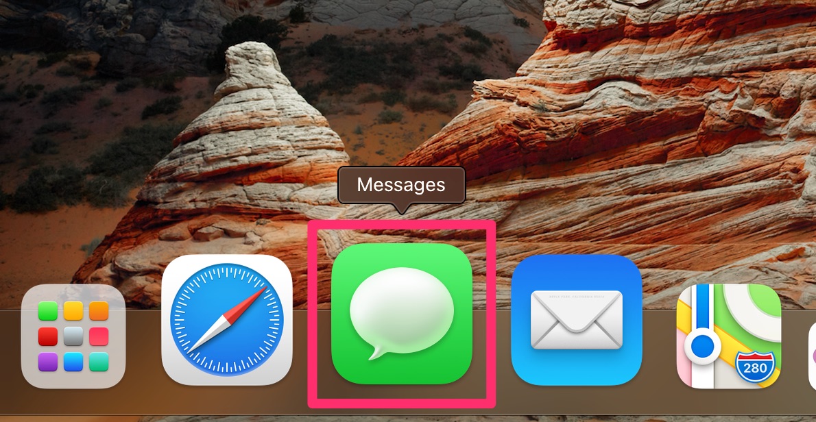 اپلیکیشن Messages در مک بوک