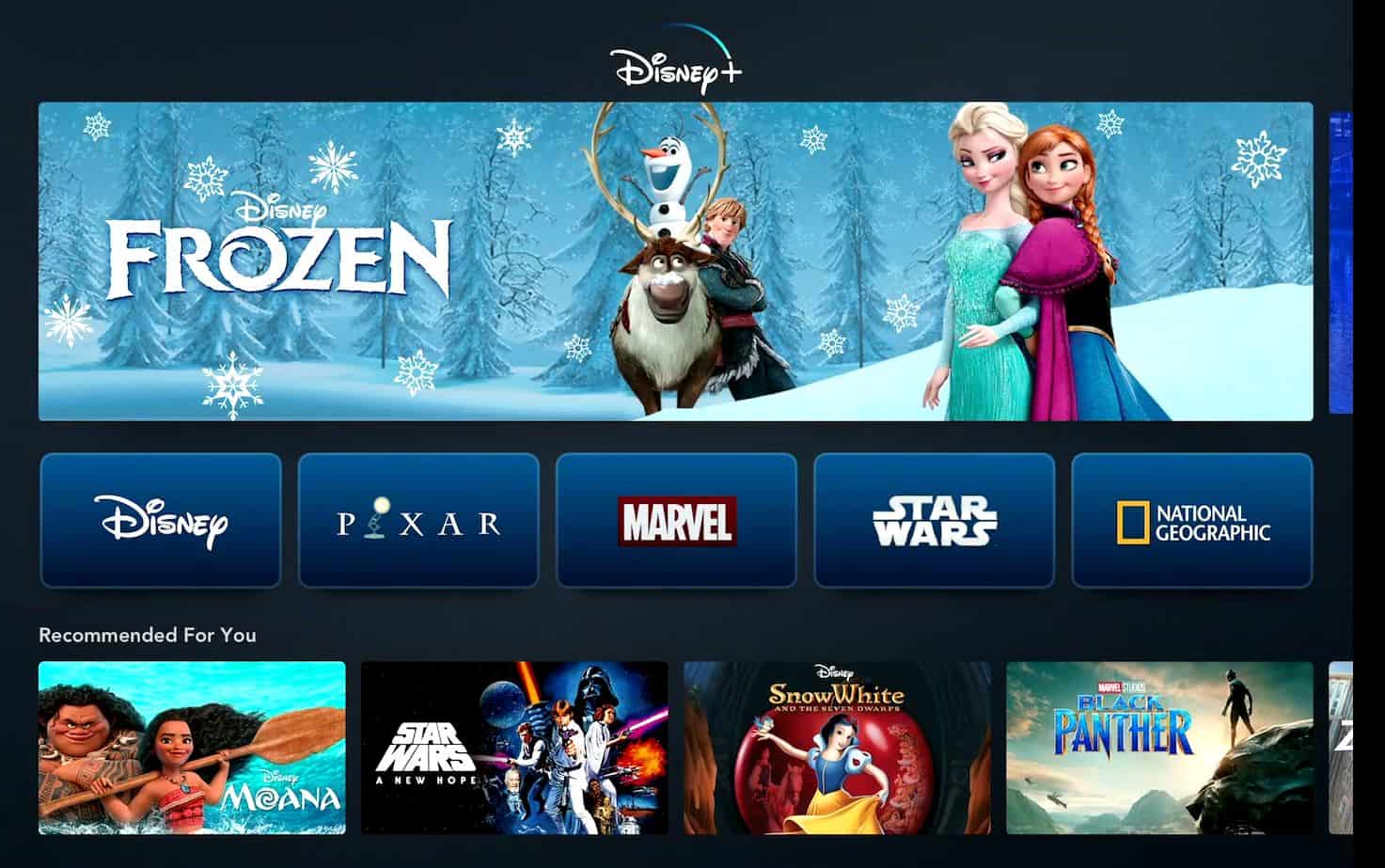 Frozen در سرویس دیزنی پلاس