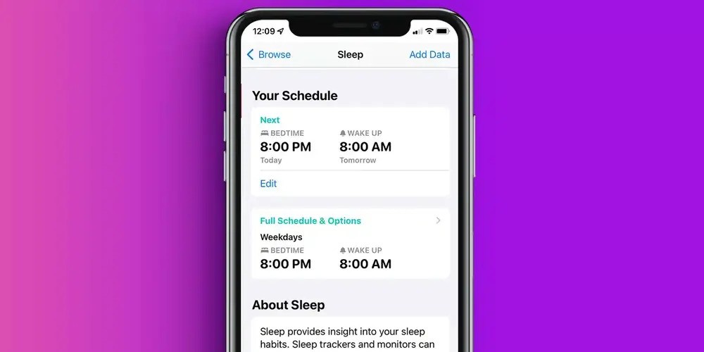 نحوه تنظیم و استفاده از برنامه ریزی و آنالیز خواب در آیفون