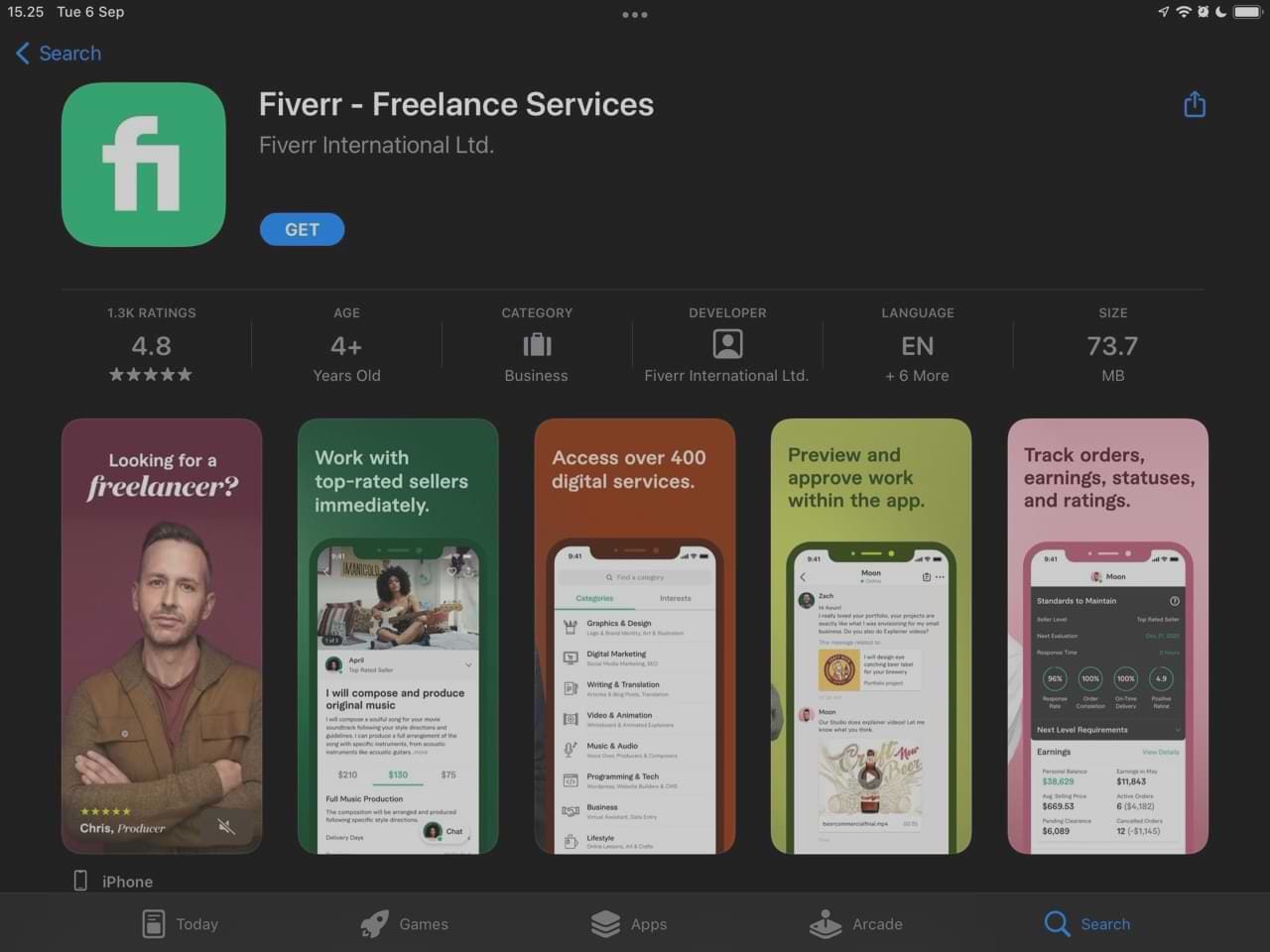 اپ Fiverr