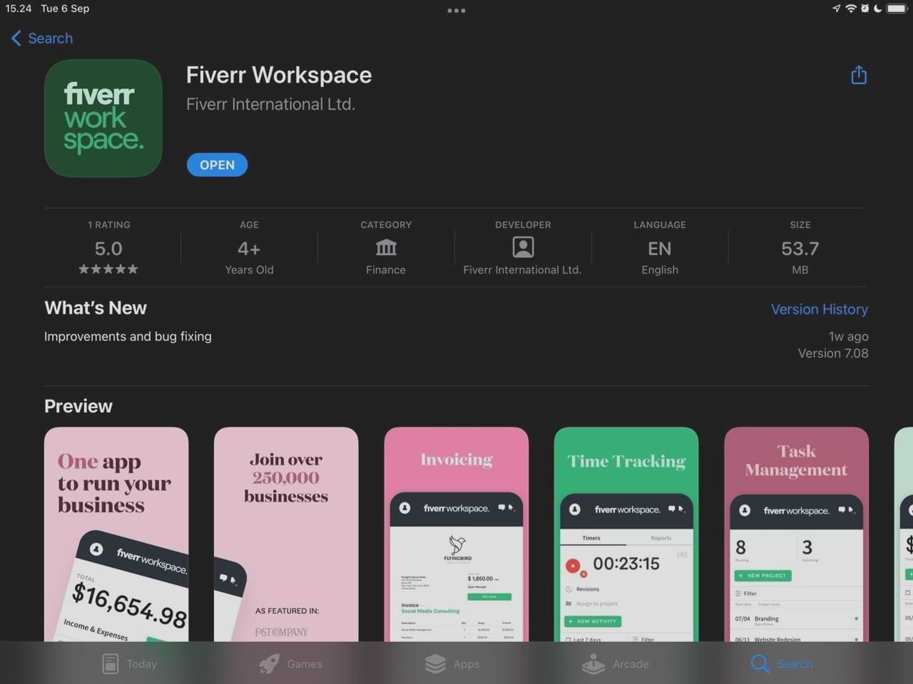 اپلیکیشن Fiverr Workspace