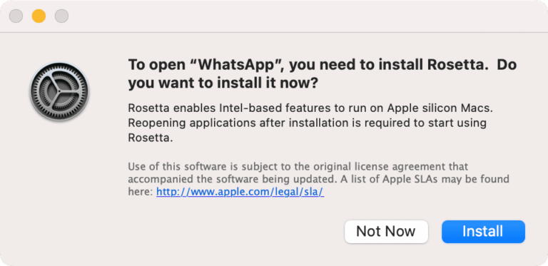 نصب Rosetta بر روی مک