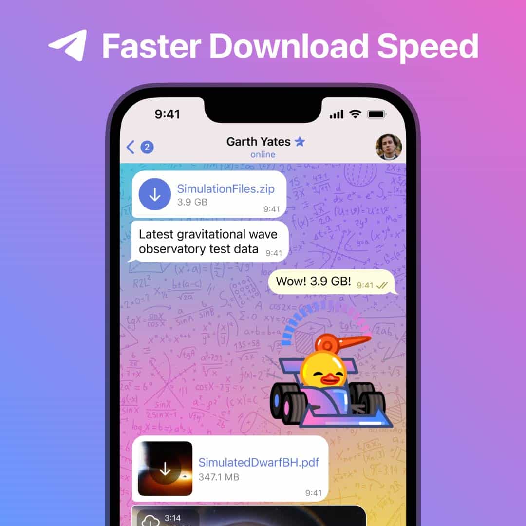 سرعت دانلود بالاتر با Telegram Premium
