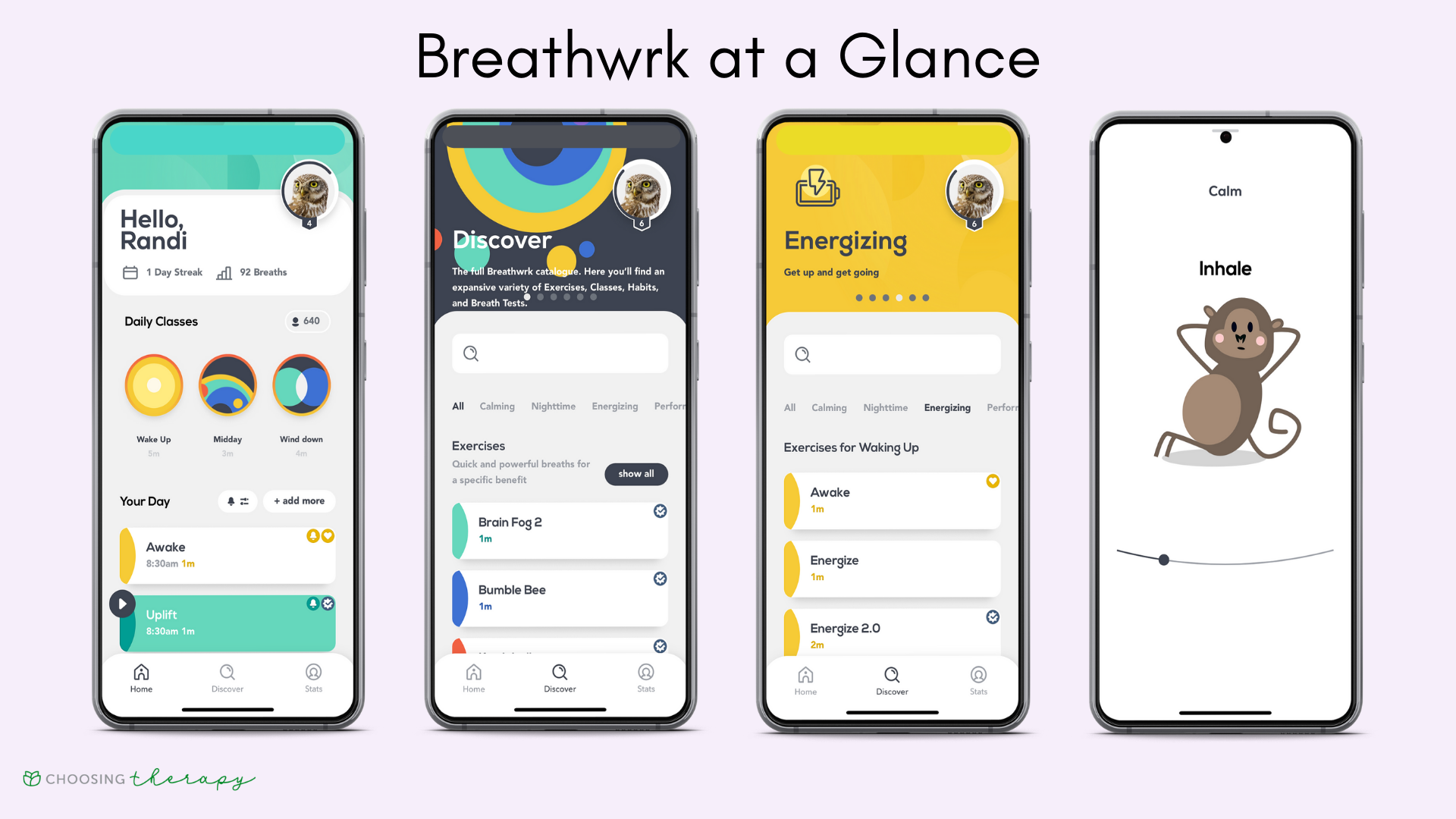 Breathwrk، از جمله معروف‌ترین اپلیکیشن‌های مدیتیشن