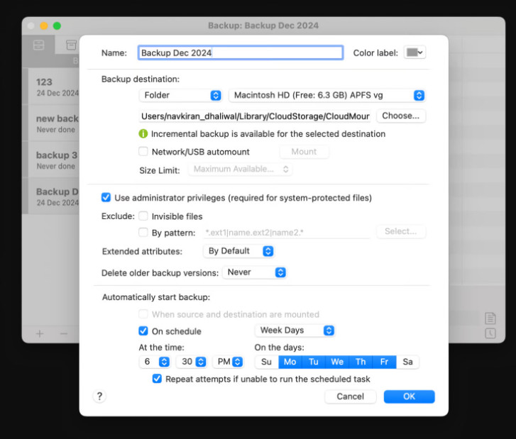 Get Backup Pro برنامه برای بکاپ گرفتن از مک بوک