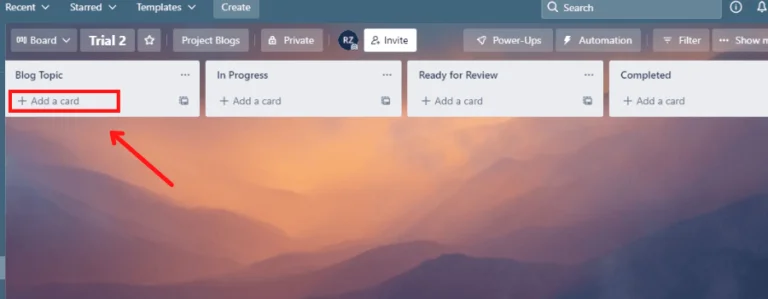 پیدا کردن گزینه "Add a Card"