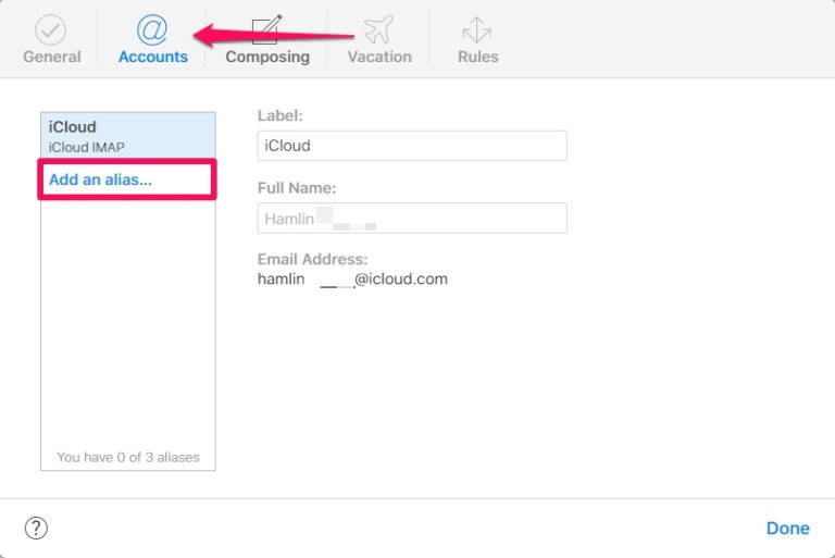افزودن نام مستعار جدید