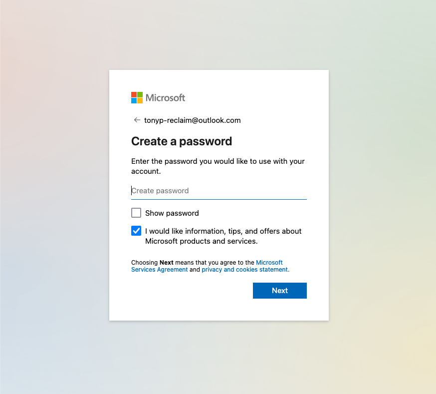 ساخت رمز عبور قوی برای اکانت مایکروسافت