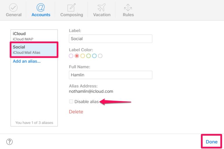 مدیریت نام مستعار