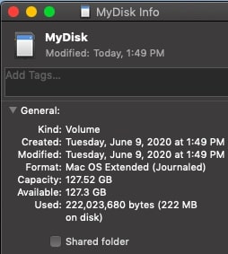 فرمت دستگاه خود را مشاهده کنید