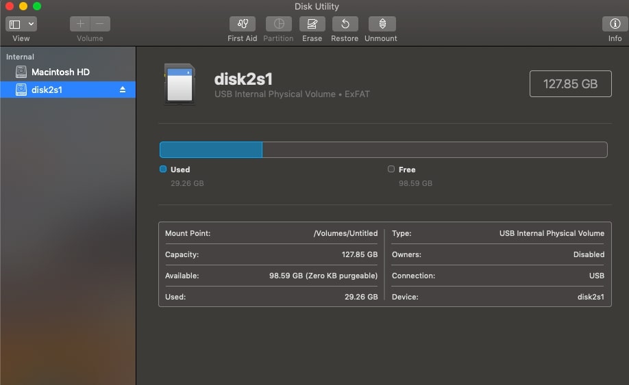 فلش USB موردنظر خود را انتخاب کنید