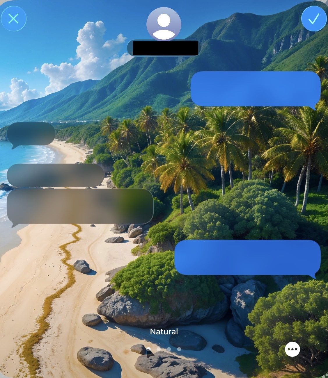تغییر رنگ تصویر بک گراند آی مسیج در آیفون و آیپد