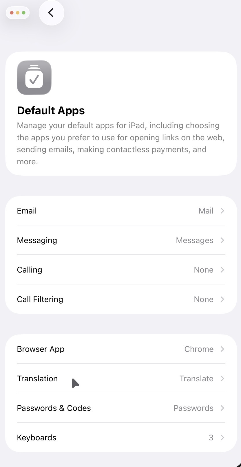انتخاب Translation و جایگزین کردن گوگل ترنسلیت