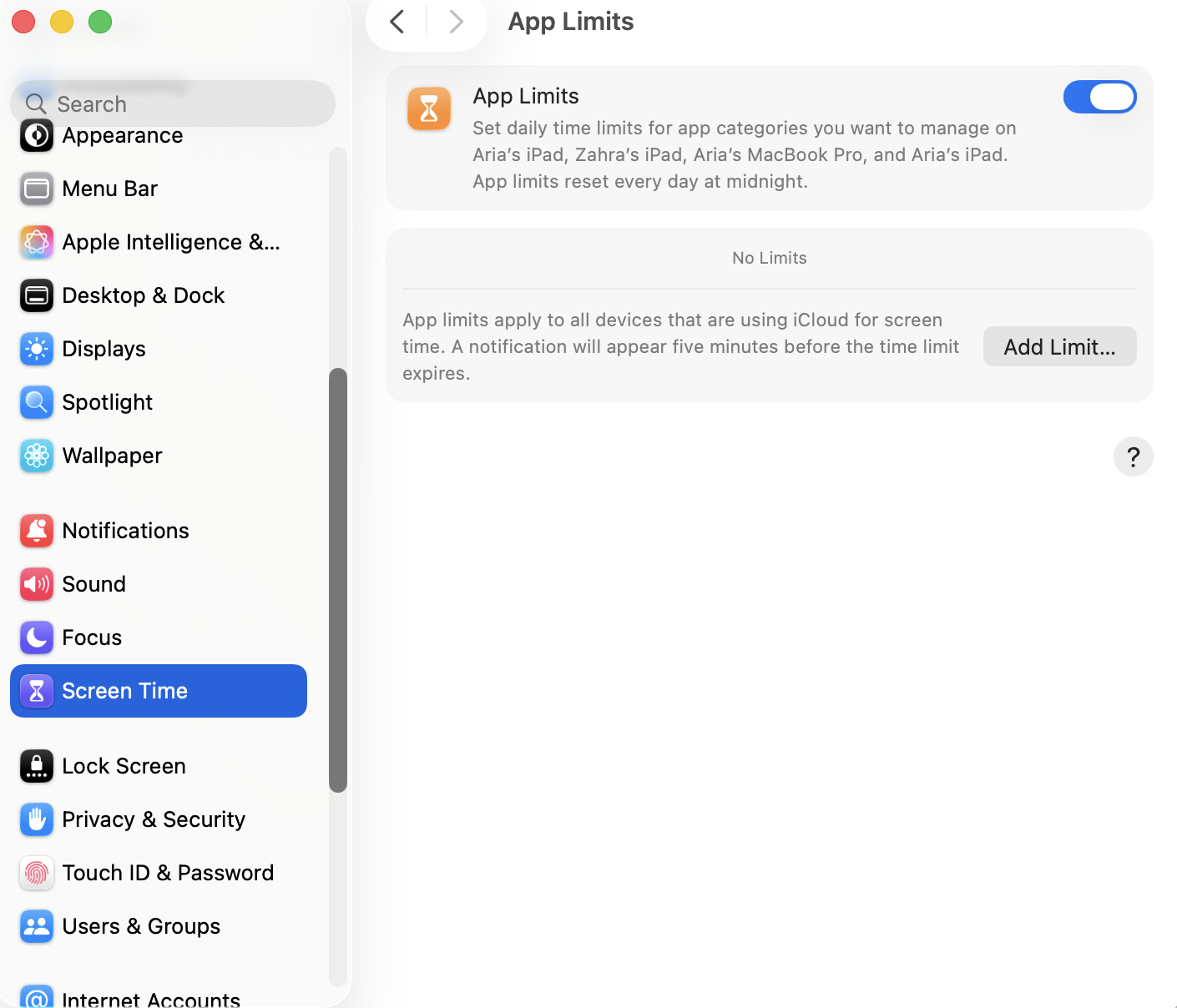 ایجاد محدودیت در اپلیکیشنها برای کنترل بچهها