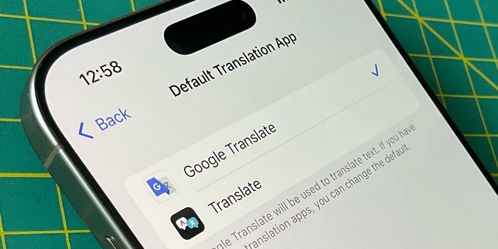 برنامه ترنسلیت آیفون