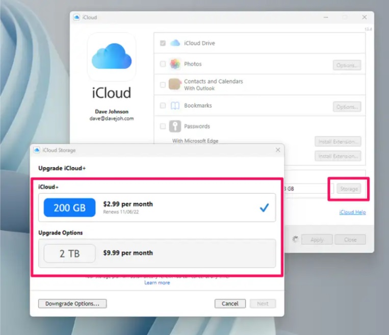 iCloud Plus با فضای ۲ ترابایت