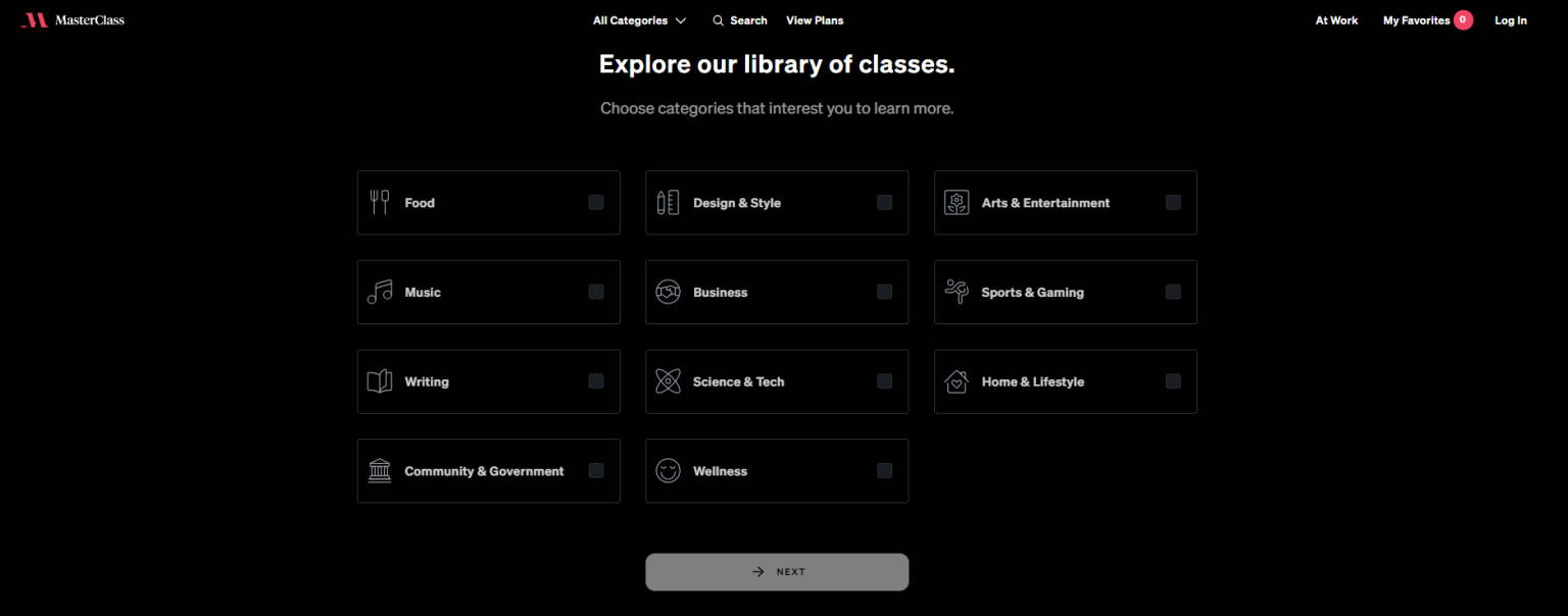 دستهبندیهای دورهها در مسترکلاس