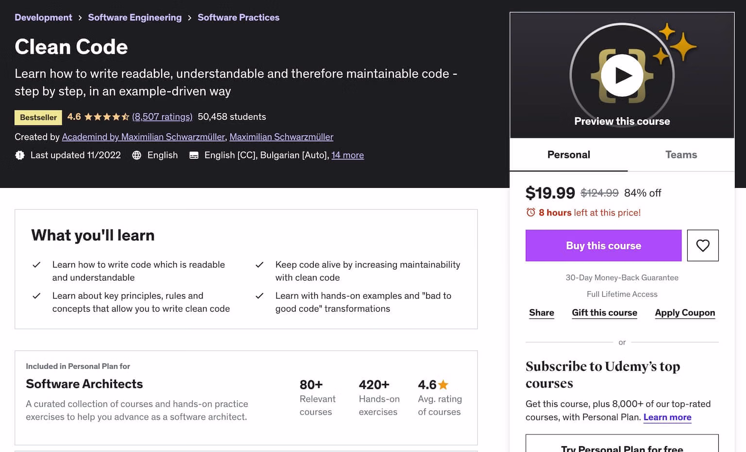 دوره کدنویسی Clean