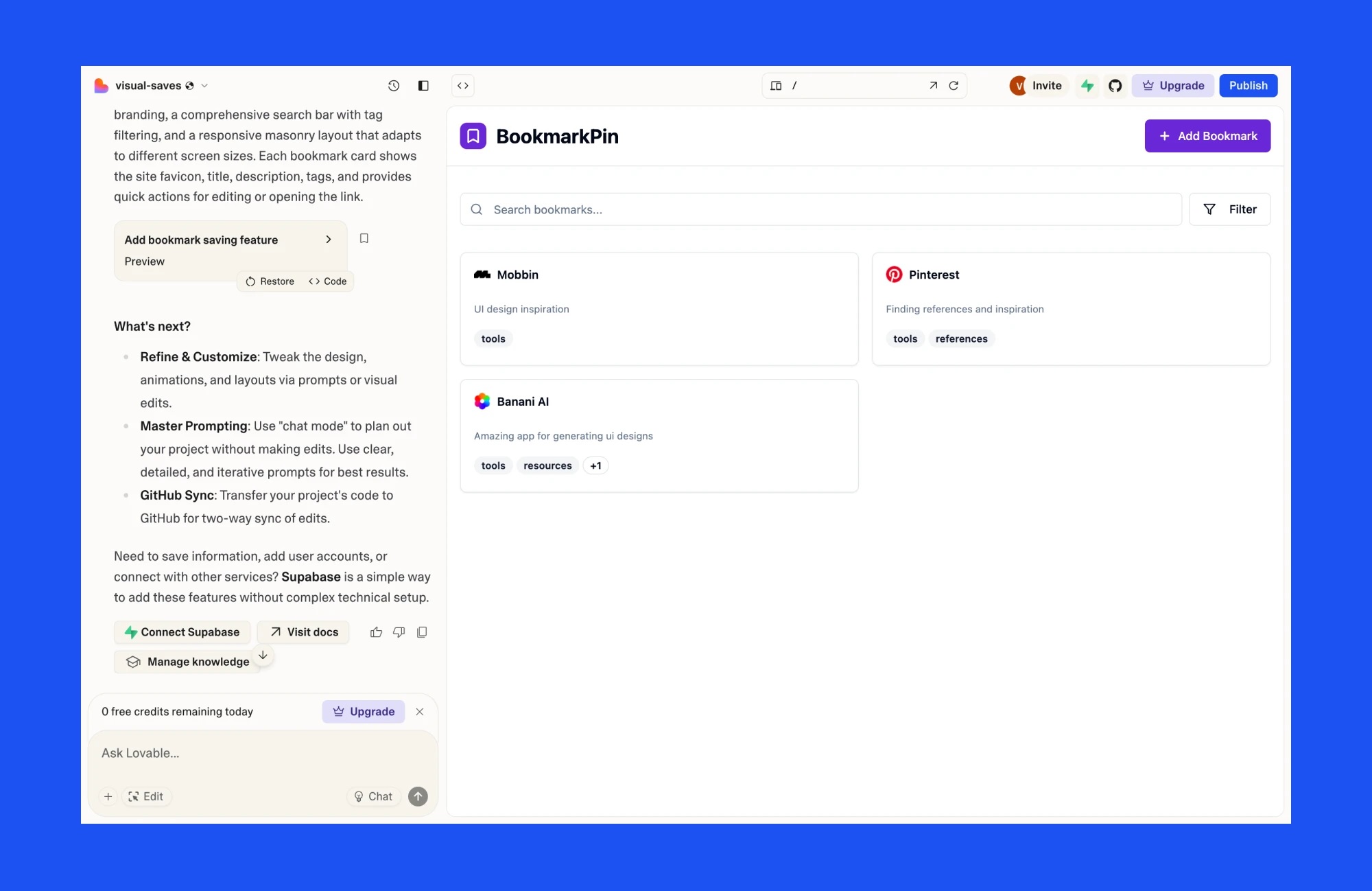 ساخت یک اپلیکیشن مشابه Pinterest
