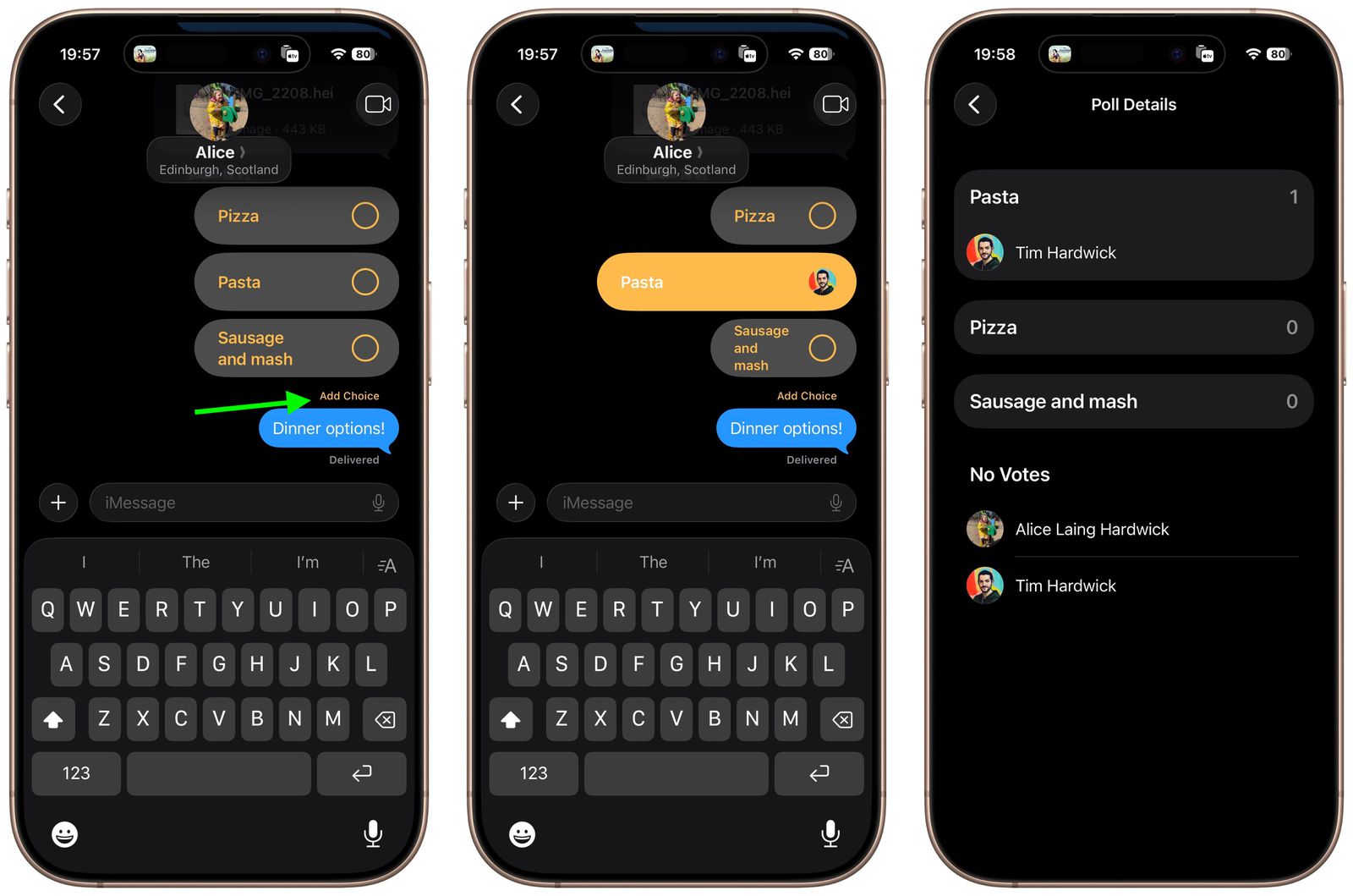 نحوه ایجاد نظرسنجی در آیمسیج