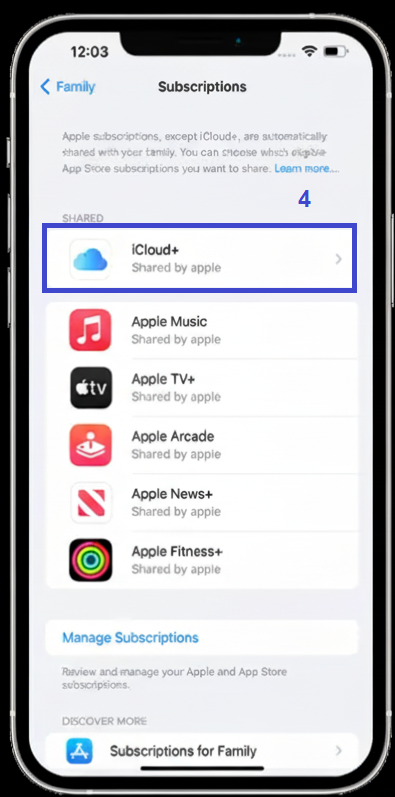 ذخیرهسازی پلن iCloud+